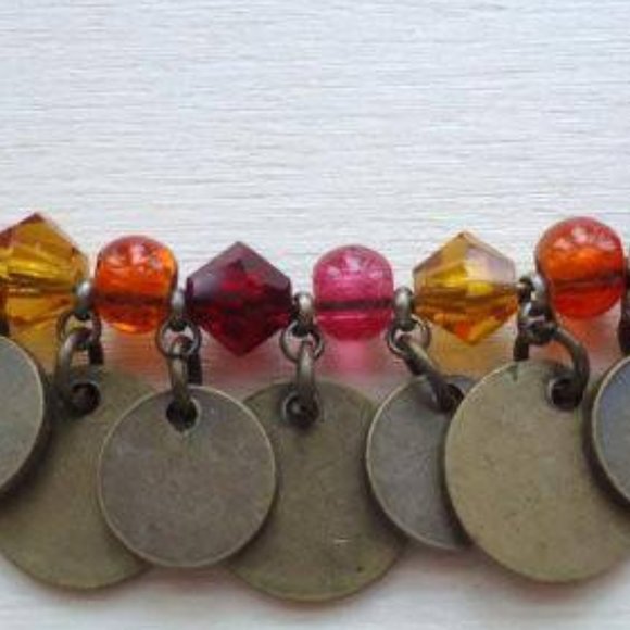 Bronze gypsy coin necklace - Picture 3 of 3